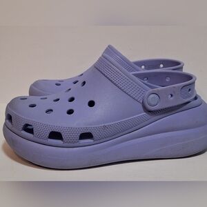 Crocs Classic Crush Platform Chunky Purple Lavender Clog Womens Size 8